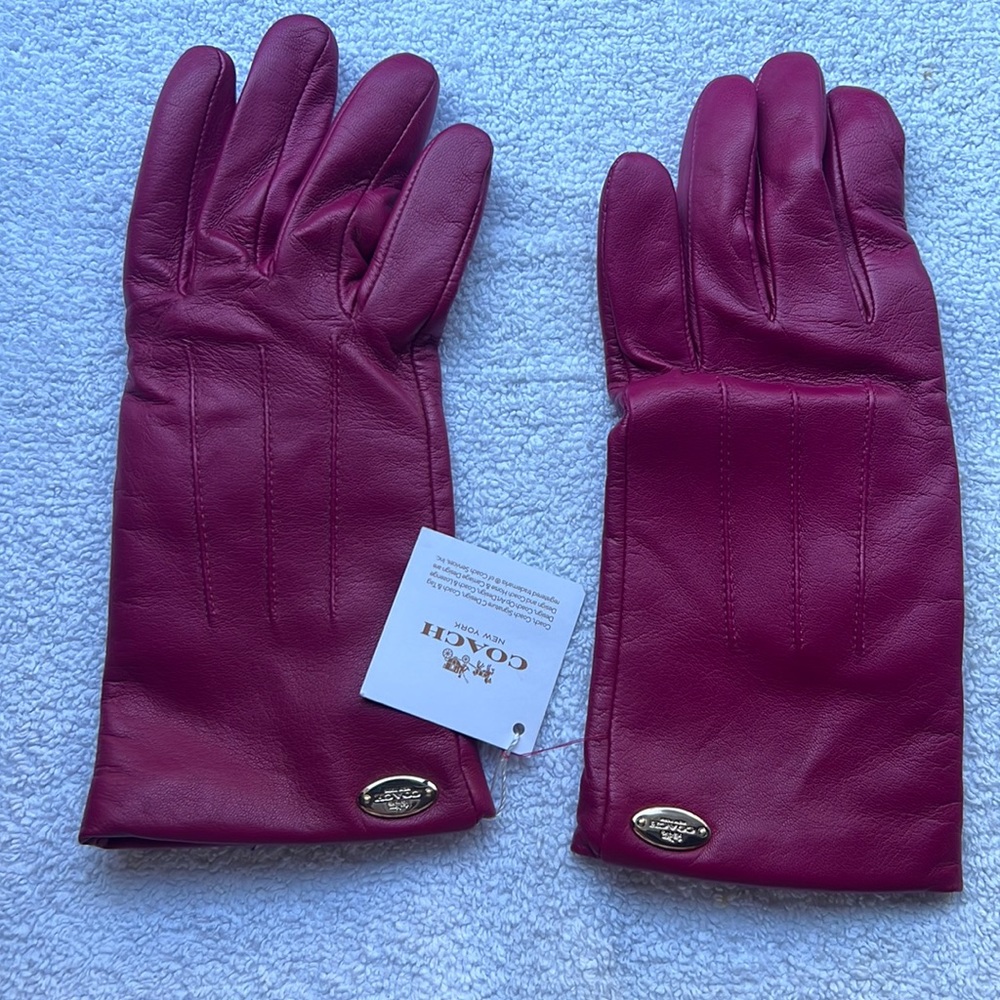 Coach Leather Gloves